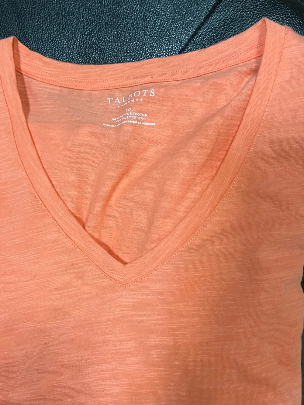 Talbots Women's V-Neck Tank in Peachy Coral